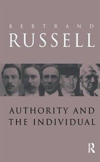 Front cover_Authority And The Individual