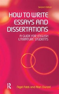 Couverture_How To Write Essays And Dissertations