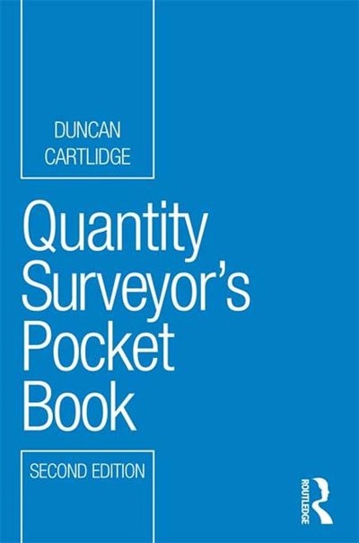 Couverture_Quantity Surveyor's Pocket Book