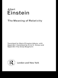 Couverture_The Meaning of Relativity