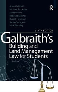 Front cover_Galbraith's Building And Land Management Law For Students