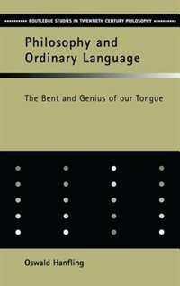 Front cover_Philosophy And Ordinary Language