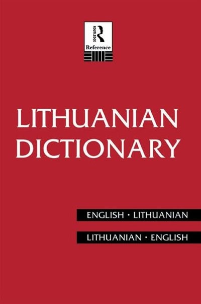 Front cover_Lithuanian Dictionary