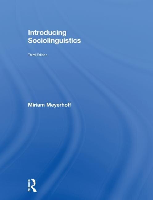 Front cover_Introducing Sociolinguistics