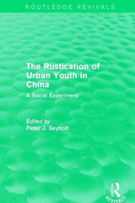 Front cover_Rustication of Urban Youth in China