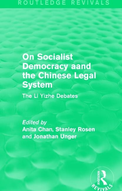 Front cover_On Socialist Democracy And The Chinese Legal System