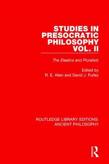 Front cover_Studies In Presocratic Philosophy Volume 2