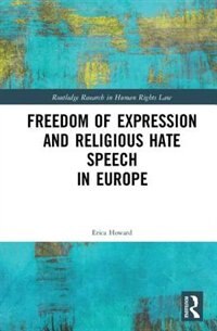 Couverture_Freedom Of Expression And Religious Hate Speech In Europe