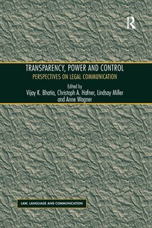 Front cover_Transparency, Power, And Control