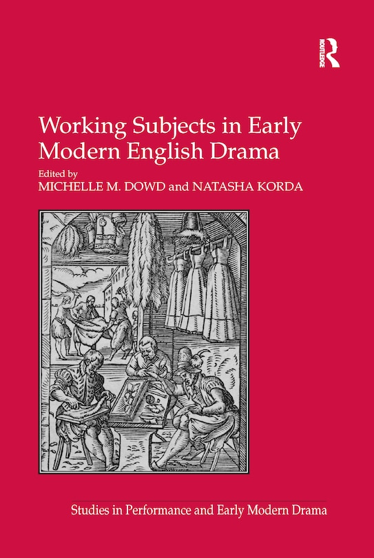 Couverture_Working Subjects In Early Modern English Drama