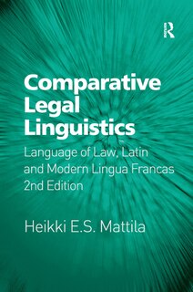 Front cover_Comparative Legal Linguistics