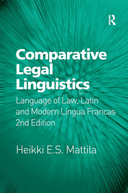 Front cover_Comparative Legal Linguistics