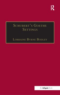 Front cover_Schubert's Goethe Settings