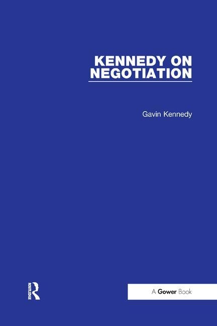 Front cover_Kennedy On Negotiation