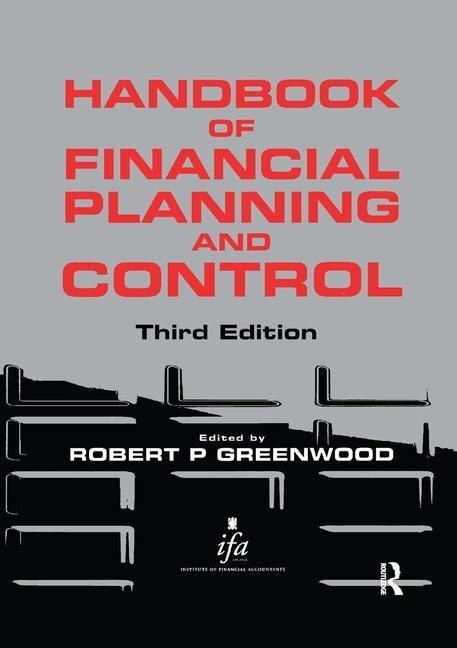 Couverture_Handbook Of Financial Planning And Control