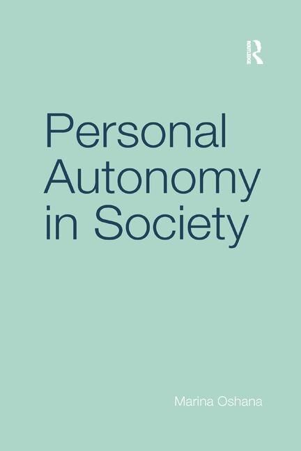 Front cover_Personal Autonomy In Society