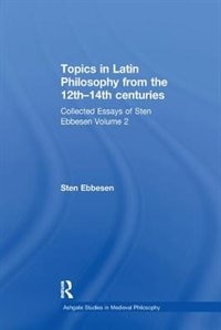 Front cover_Topics In Latin Philosophy From The 12th-14th Centuries