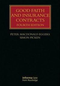 Front cover_Good Faith And Insurance Contracts
