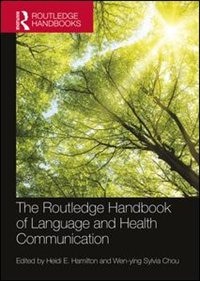 Couverture_The Routledge Handbook of Language and Health Communication