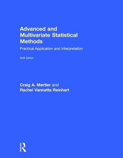 Front cover_Advanced And Multivariate Statistical Methods