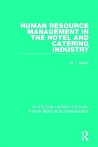 Front cover_Human Resource Management In The Hotel And Catering Industry