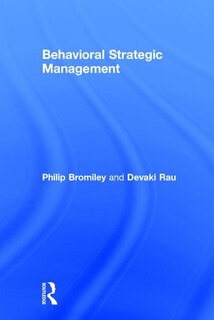 Front cover_Behavioral Strategic Management