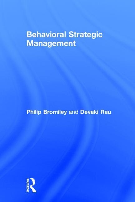 Front cover_Behavioral Strategic Management