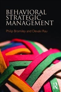 Front cover_Behavioral Strategic Management