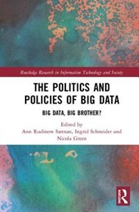 Front cover_Politics and Policies of Big Data