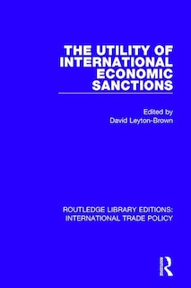 Couverture_The Utility of International Economic Sanctions