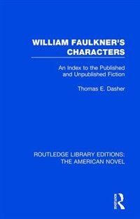 Front cover_William Faulkner's Characters