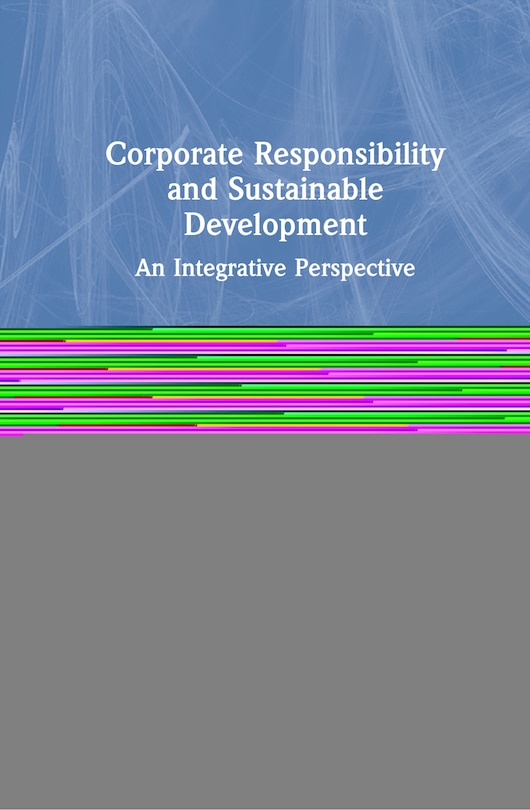 Front cover_Corporate Responsibility And Sustainable Development