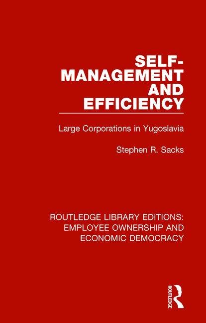 Couverture_Self-Management and Efficiency