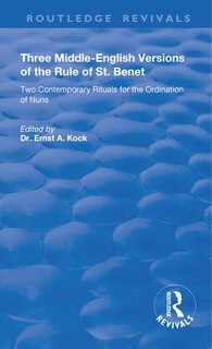 Front cover_Three Middle-english Versions Of The Rule Of St. Benet