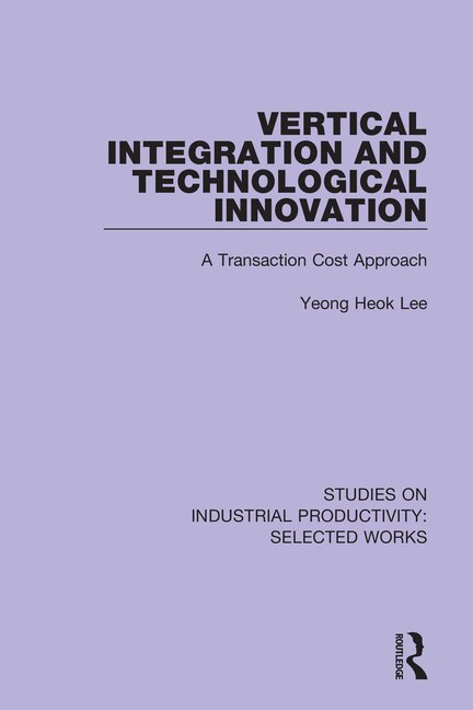 Couverture_Vertical Integration And Technological Innovation