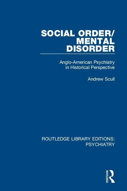 Front cover_Social Order/mental Disorder