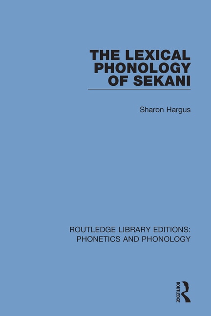 Couverture_The Lexical Phonology of Sekani