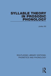 Front cover_Syllable Theory In Prosodic Phonology