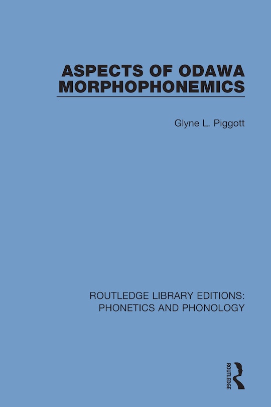 Front cover_Aspects Of Odawa Morphophonemics