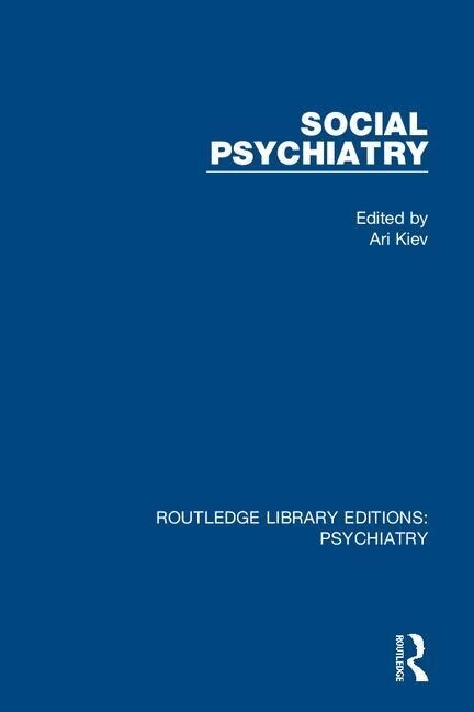 Front cover_Social Psychiatry