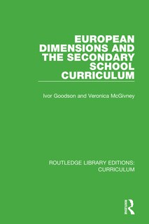 Front cover_European Dimensions And The Secondary School Curriculum