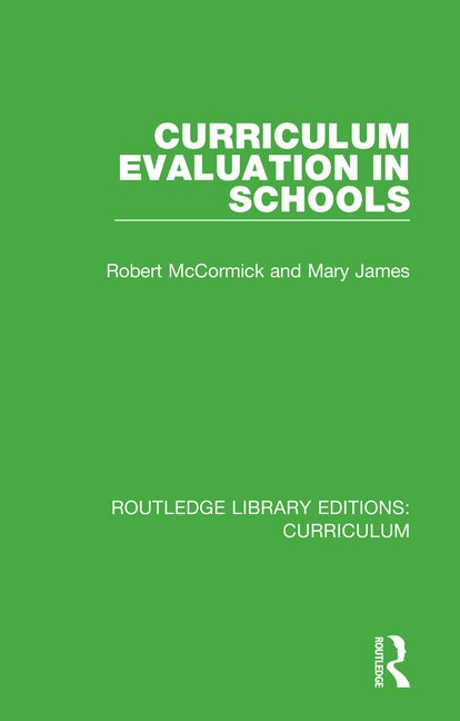 Front cover_Curriculum Evaluation In Schools