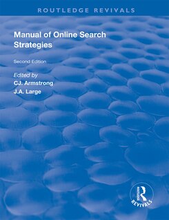 Couverture_Manual Of Online Search Strategies