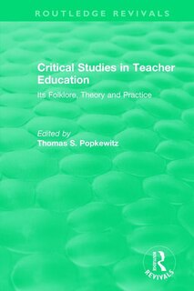 Front cover_Critical Studies In Teacher Education