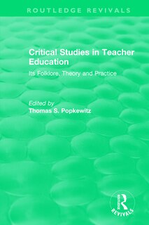 Front cover_Critical Studies In Teacher Education