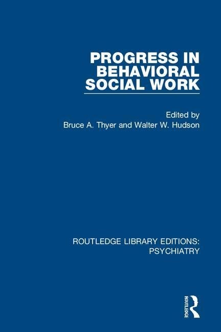 Couverture_Progress In Behavioral Social Work