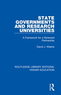 Front cover_State Governments And Research Universities