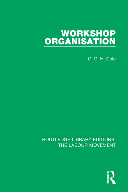 Front cover_Workshop Organisation