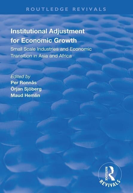 Couverture_Institutional Adjustment For Economic Growth