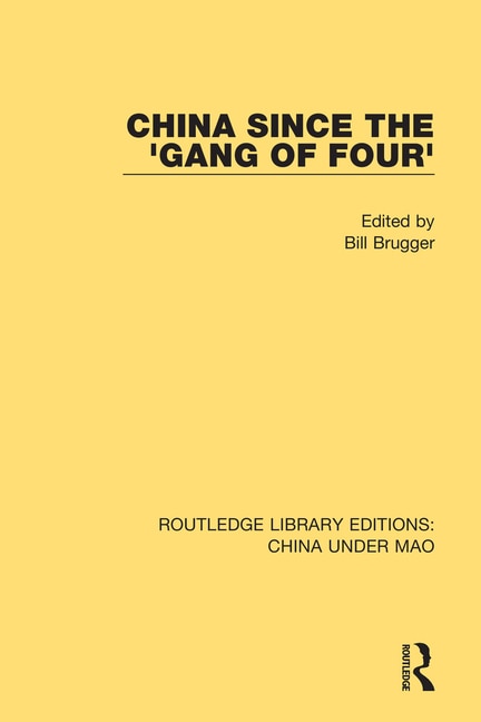 Front cover_China Since The 'gang Of Four'